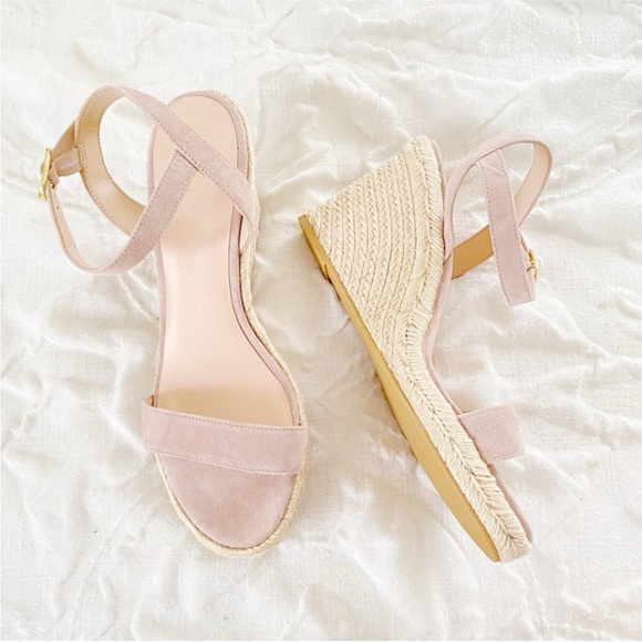 Stuart Weitzman Teddi suede espadrille wedge sandals Size 9.5 - Picture 9 of 13